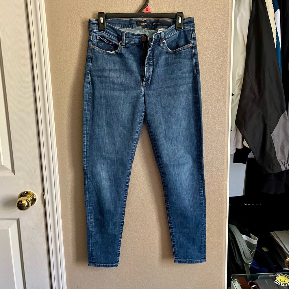 Banana Republic Blue Mid-rise Skinny Jeans